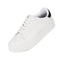 Rollies Womens Courtclub All White Black Leather Trainer